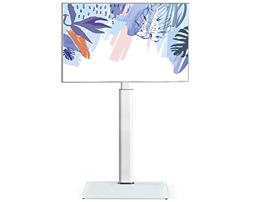 Suporte TV de Pé FITUEYES (32″–60″) Branco, VESA 600×400