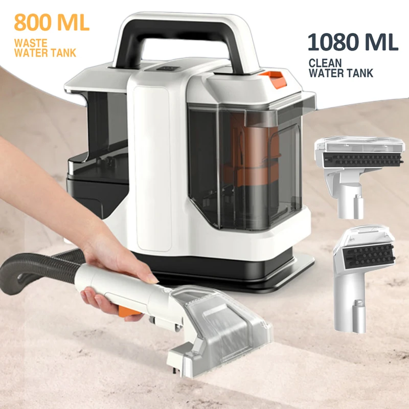 Máquina de Limpeza Portátil 750W para Estofos e Carpetes