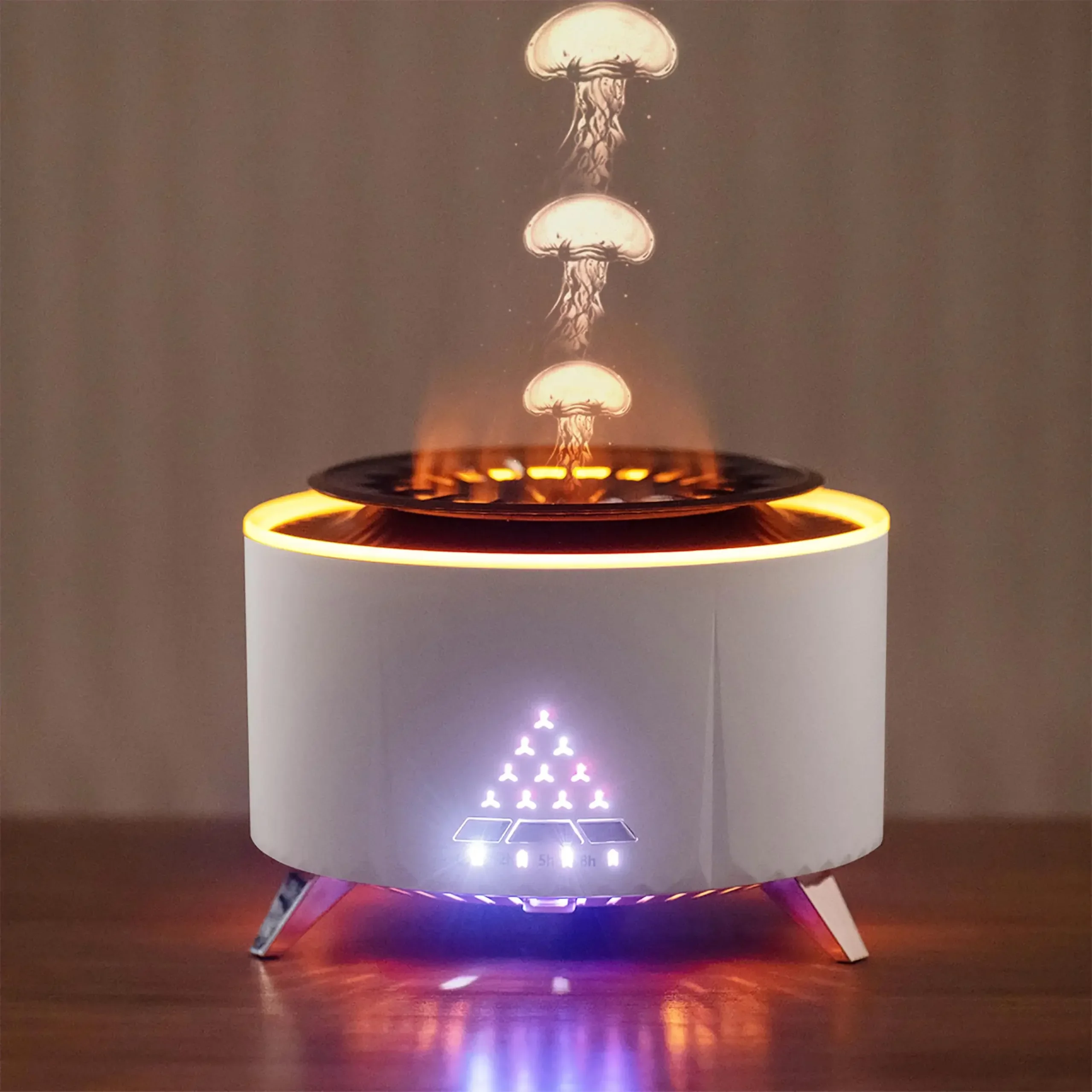 Difusor de Óleos Essenciais 350ml com Luz Decorativa e Temporizador