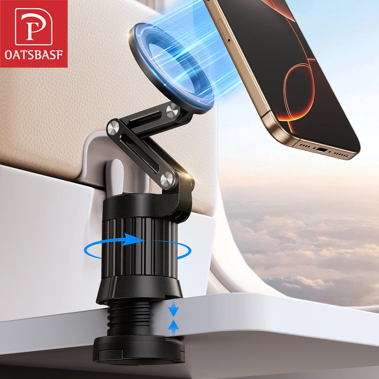 Suporte Magnético 360º para Telemóvel Dobrável e Portátil