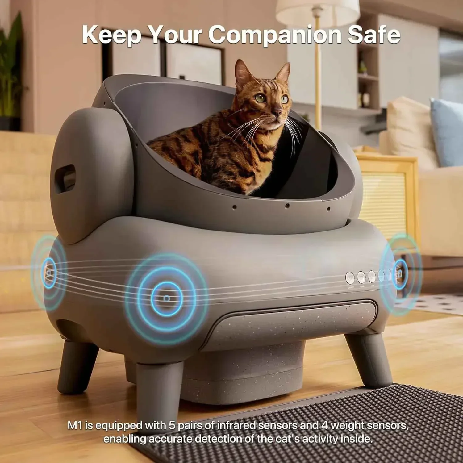 Caixa de Areia Automática para Gatos Neakasa M1