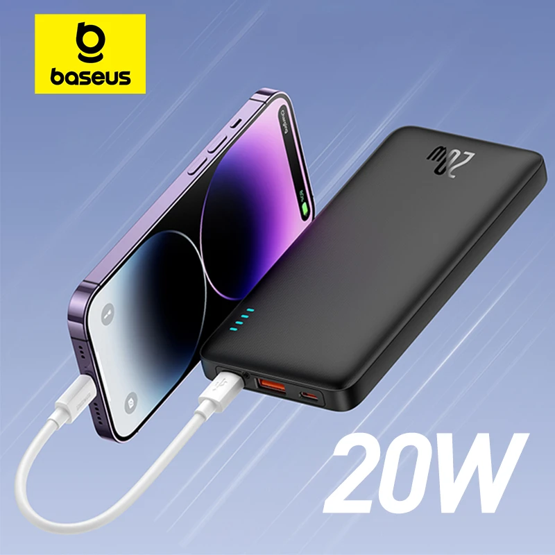 Power Bank Baseus Airpow 10000 mAh com Carregamento Rápido 20W