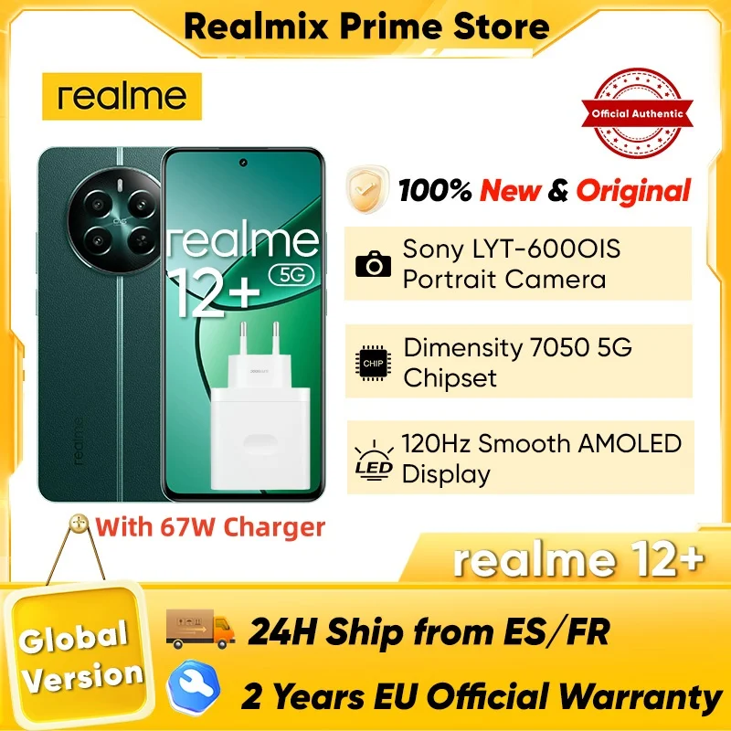 Smartphone Realme 12 Plus 5G 8GB RAM / 256GB ROM