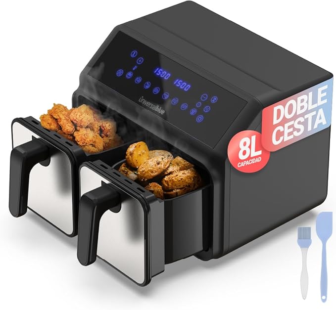 Air Fryer Dupla Universal Blue 8L