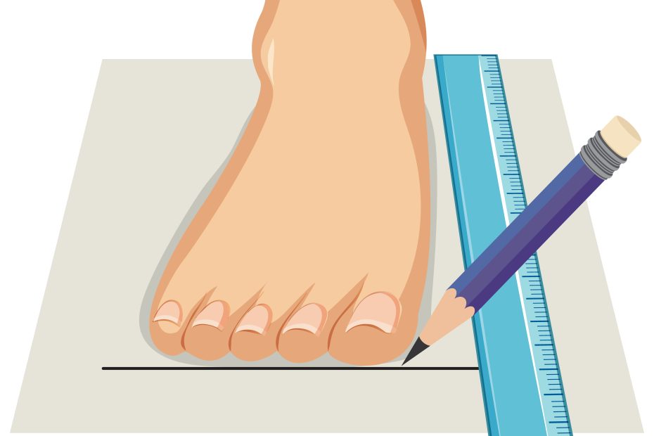 Medir o pé em casa