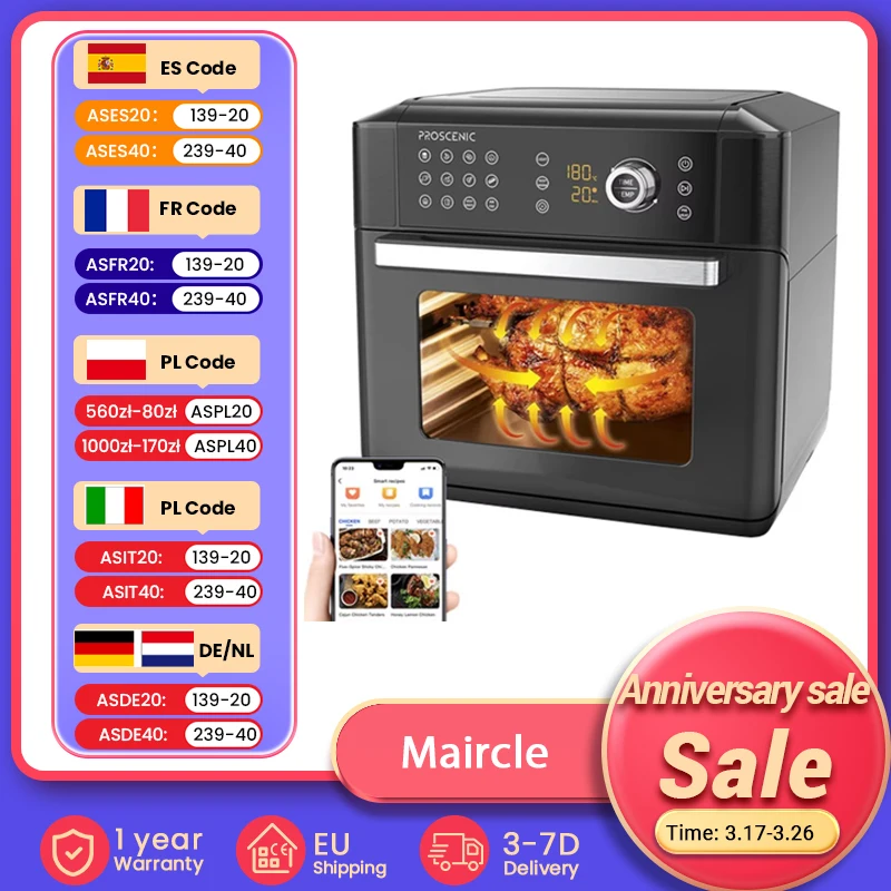 Air Fryer Proscenic T31 1700W