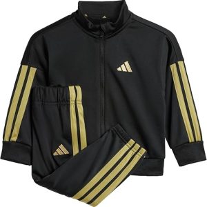 adidas Essentials Climacool – Fato de Treino de Bebé (Preto e Dourado)