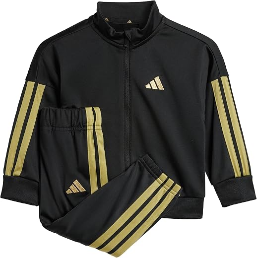 Adidas Baby Train Foto adidas Essentials Climacool – Fato de Treino de Bebé (Preto e Dourado)