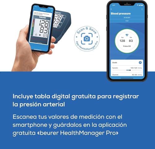 Tensiómetro de Braço Beurer BM 25 Beurer BM 25 Arm Blood Pressure Monitor, Simple One Button Operation, Accurate Measurement, Arrhythmia Detection, with USB-C Port, Armband for 8.6-16.5 Inches, Data Transfer to...
