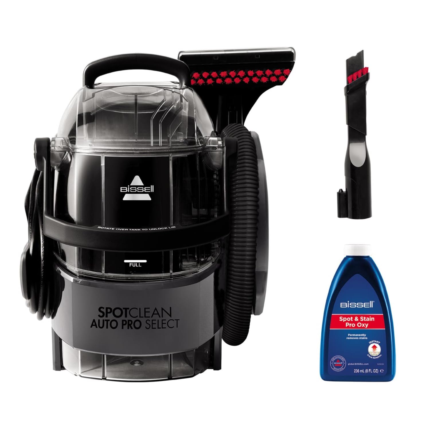 Limpa-Estofos Portátil BISSELL SpotClean BISSELL SpotClean Auto Pro Select — Limpador portátil de manchas 750 W · 2,8 l (3730N)