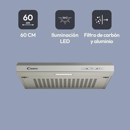 Exaustor Telescópico 60 cm Candy CFT610/5S Campana extratora Candy CFT610/5S — vista de detalhe 3