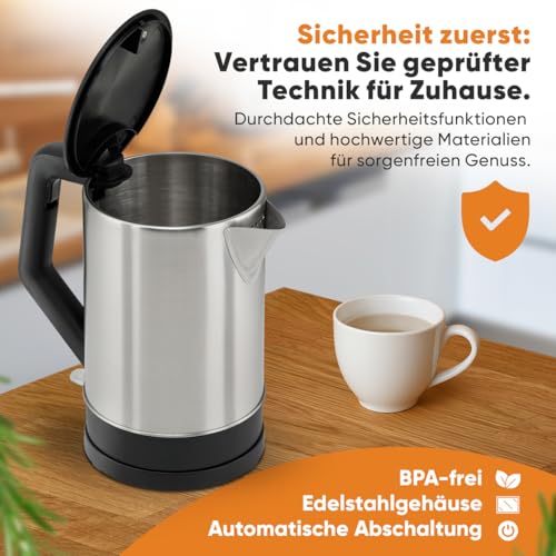 Chaleira Elétrica Clatronic WKS 3692 — 1,5 L em Aço Inoxidável Chaleira elétrica Clatronic WKS 3692 — vista de detalhe 3
