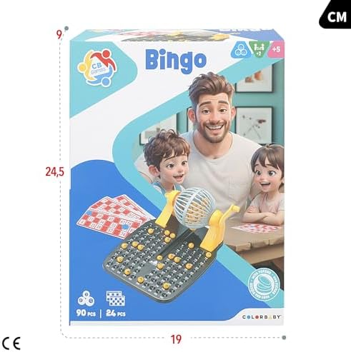 Jogo Bingo Clássico com 90 Bolas e 24 Cartões ColorBaby 43313 — Jogo de Bingo Clássico com 90 Bolas e 24 Cartões — vista 5