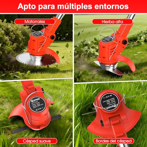 Roçadora a bateria OUTIGO 21V Desbrozadora a Bateria OUTIGO 21V – 4 Lâminas, Motor Brushless 11.000 RPM