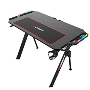 Mesa Gaming Drift DRDZ150 com Acabamento em Fibra de Carbono