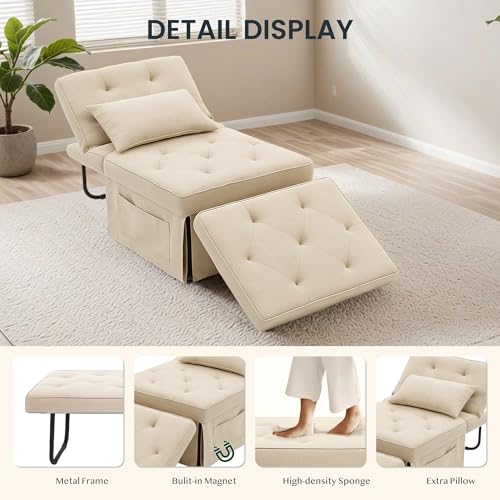 Sofá-Cama Convertível FLEXISPOT XC TG1 – Até 300 kg Sofá-Cama Convertível FLEXISPOT XC TG1 – Até 300 kg — vista 4