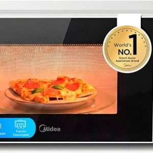 Midea Microwave 20 Litres and 700 W Power | Microwave | White Desktop Microwave Oven with Rotating Plate, Defrost Function, 5 Power Levels Timer | Microwave without Grill