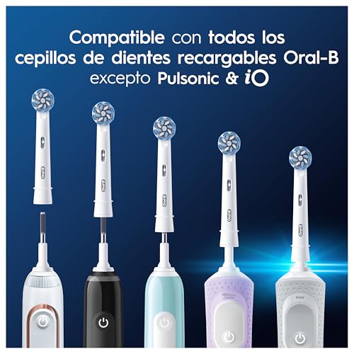 Cabeças de Substituição Oral-B Pro CrossAction – Embalagem de 12 Oral-B Pro CrossAction Original Replacement Heads, White, Pack of 12