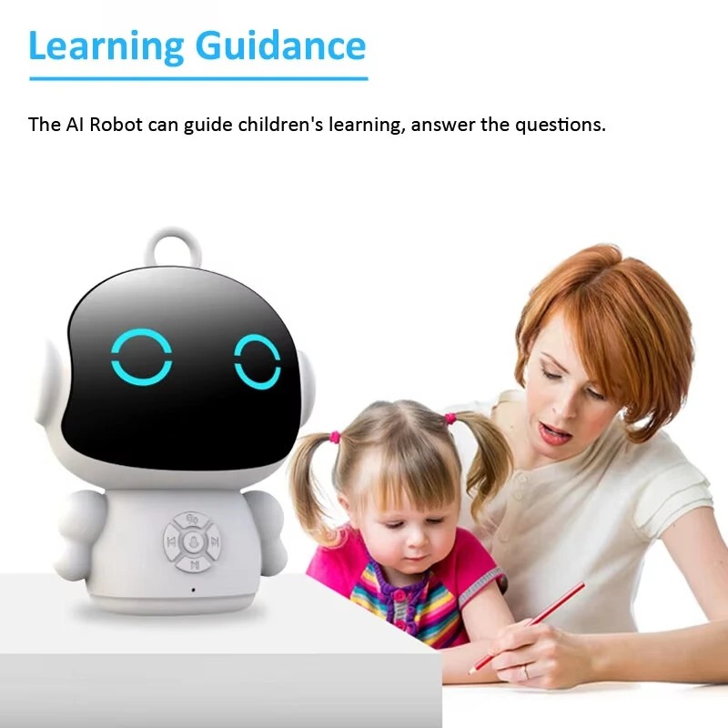 Robot Inteligente Tuya com IA para Crianças — 61 Idiomas e Voz Interativa Robô inteligente Tuya — vista de detalhe 3