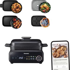 Panasonic NF-GM400 Multi Cooker 4 em 1 — Grelhador e panela multifunções com 9 programas automáticos (1400 W)