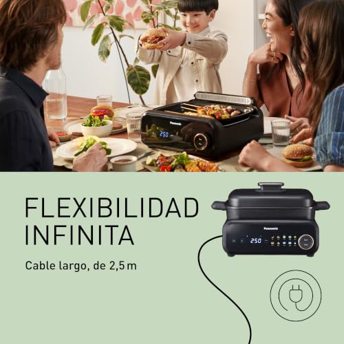 Multi Cooker 4 em 1 Panasonic NF-GM400 com 9 programas automáticos Panasonic NF-GM400 Multi Cooker 4 em 1 — Grelhador e panela multifunções com 9 programas automáticos (1400 W) — vista 5