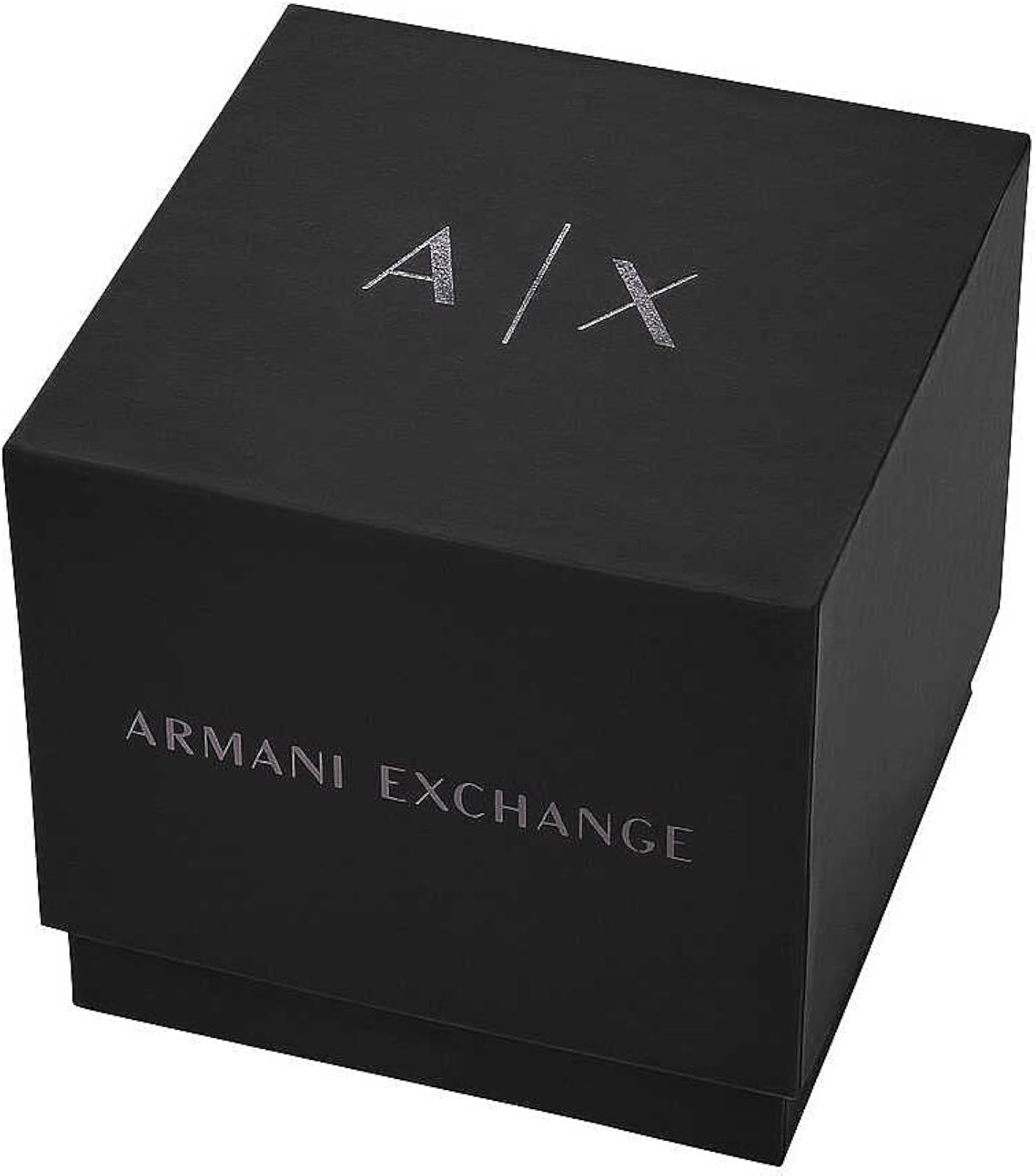 Relógio Armani Exchange AX1721 Caixa de apresentação preta Armani Exchange AX1721 com logótipo A|X