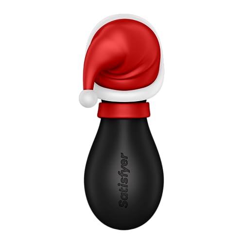 Vibrador Estimulador Satisfyer Penguin Holiday Edition Vibrador Satisfyer Penguin Holiday Edition – vista de perfil com chapéu de Natal