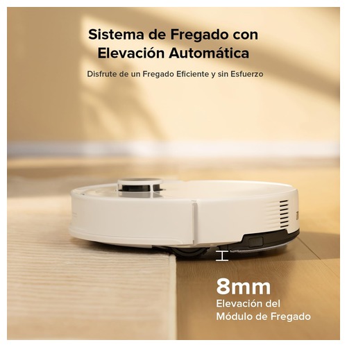 Robô Aspirador e Mopa roborock Q10 S5 Robô Aspirador e Mopa roborock Q10 S5 — elevação automática do módulo de lavagem (8 mm)