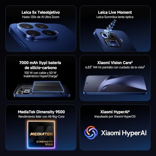 Smartphone Xiaomi 17T Pro 12+1024GB Xiaomi 17T Pro violeta — módulo de câmaras Leica em destaque, zoom AI até 120x