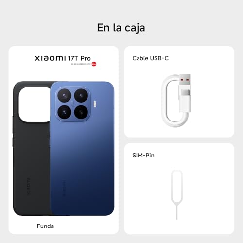 Smartphone Xiaomi 17T Pro 12+1024GB Xiaomi 17T Pro violeta na caixa com acessórios — cabo USB-C, pino SIM e capa protetora