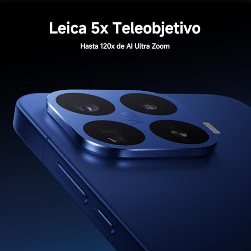 Smartphone Xiaomi 17T Pro 12+1024GB Xiaomi 17T Pro violeta — close-up do módulo de câmaras Leica, zoom AI até 120x