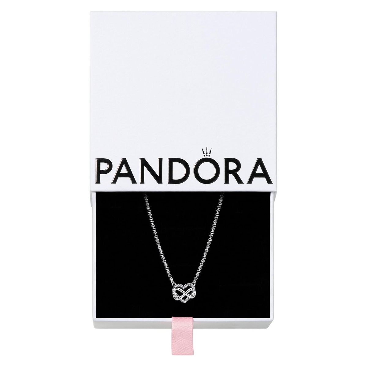 Colar Pandora Infinity Heart Banhado a Ouro 14k com Zircónia Colar Pandora Infinity Heart Banhado a Ouro 14k com Zircónia — foto principal