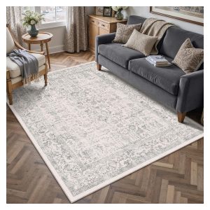 Tapete Vintage HUGEAR Antiderrapante Lavável 120×180 cm — foto principal