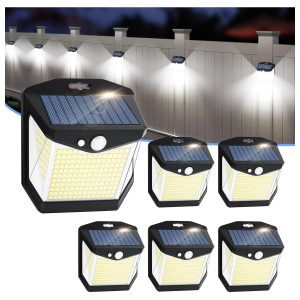 Luz Solar LED de Exterior Vanranger 248 LEDs – Pack de 6
