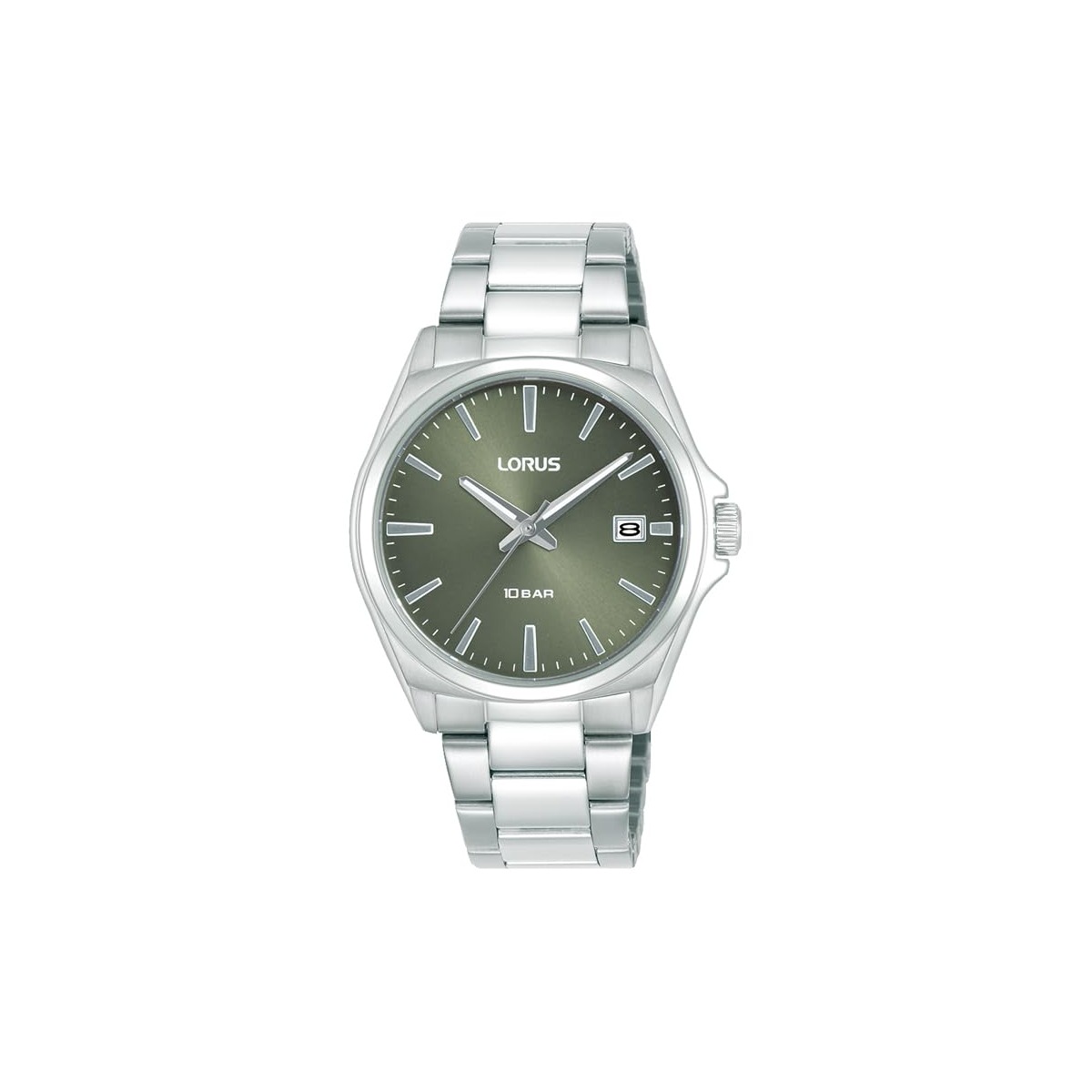 Relógio de Pulso Lorus RH959SX9 Relógio de pulso Lorus RH959SX9 em aço inoxidável com mostrador verde-oliva