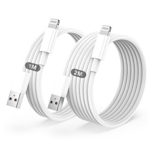 Cabo de Carregamento BSTOEM para iPhone – Pack 2 (1 m + 2 m) — foto principal