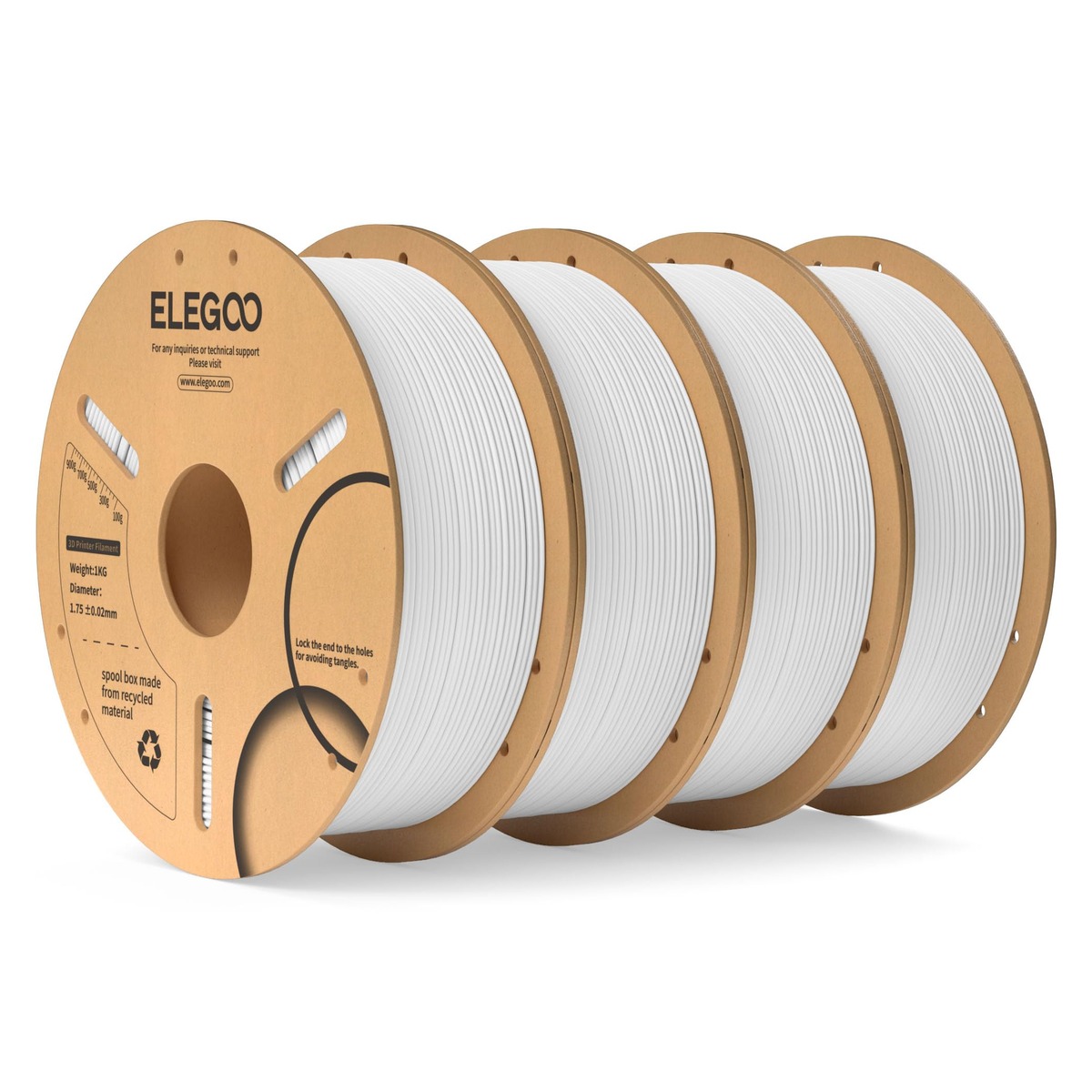 Filamento PLA ELEGOO 1,75 mm – 4 kg Filamento PLA ELEGOO 1,75 mm – 4 kg — imagem principal