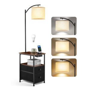Candeeiro de Pé com Mesa e 2 Gavetas Wio-Mio PFL-012A — imagem principal