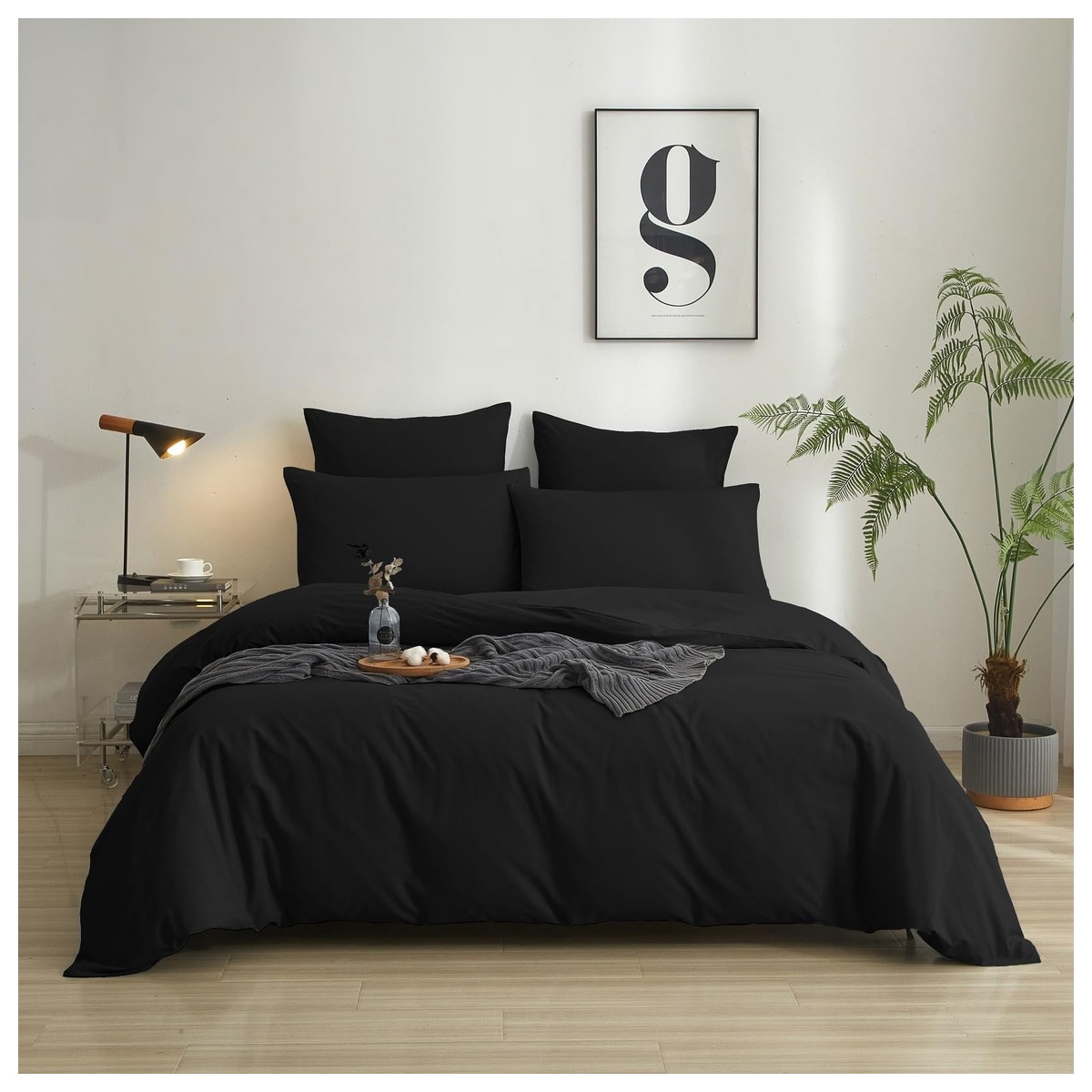 Roupa de Cama Luowei 200×220 cm – Capa de Edredão com 2 Fronhas Roupa de Cama Luowei 200×220 cm – Capa de Edredão com 2 Fronhas — imagem principal