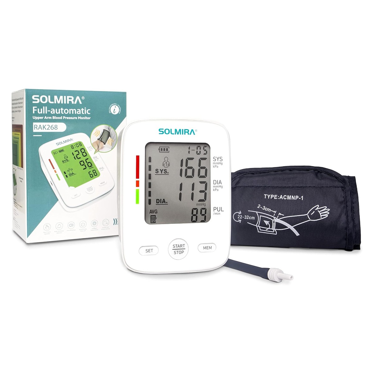 Tensiómetro Digital SOLMIRA CK-A139 — Automático, 2 Utilizadores Tensiómetro Digital SOLMIRA CK-A139 — Automático, 2 Utilizadores — foto principal