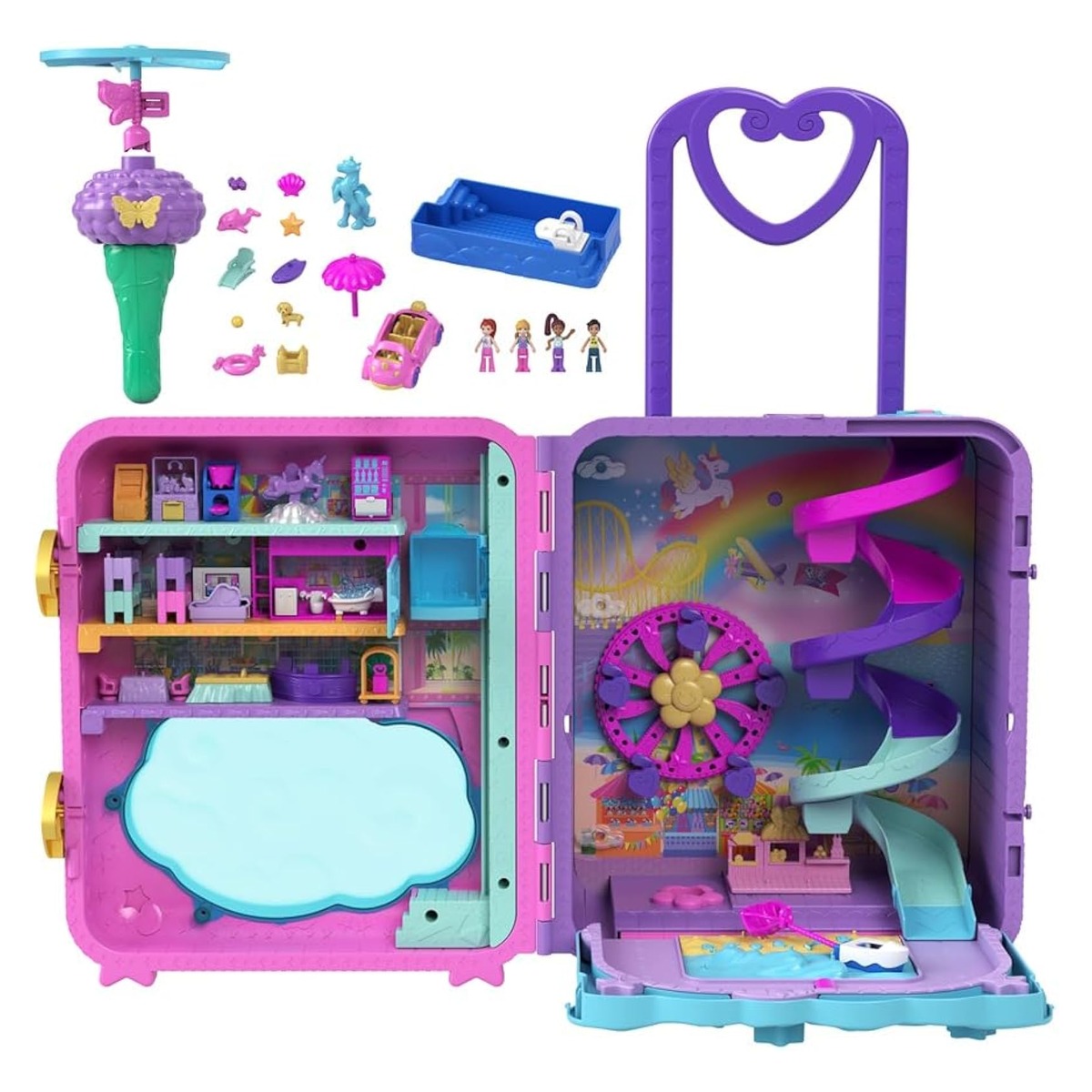 Polly Pocket Maleta de Férias sobre Rodas (Mattel HKV43) Polly Pocket Maleta de Férias sobre Rodas (Mattel HKV43) — foto principal